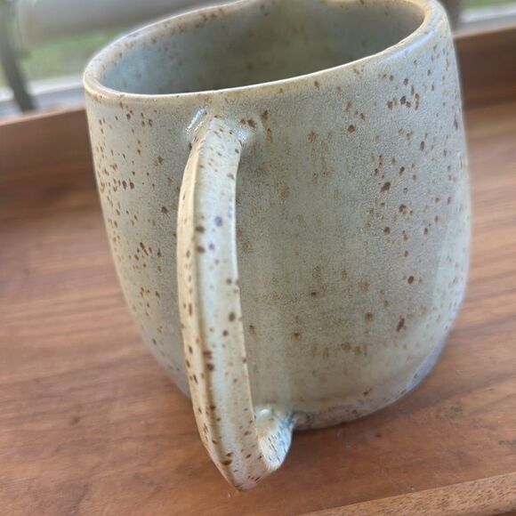 Handmade Glazed Speckled Pitcher Pottery with Handle - Picture 8 of 14